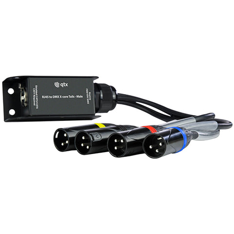QTX RJ45 to DMX X-core With Male Tails
