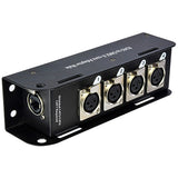 QTX RJ45 to DMX X-core Adaptor Box With Female XLR Sockets