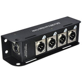 QTX RJ45 to DMX X-core Adaptor Box With Male XLR Sockets