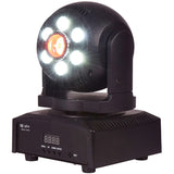QTX GOBO Spotwash - 100W LED Moving Head with GOBOs - discolighting.co.uk