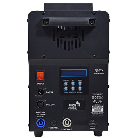QTX Harrier-1500 - Vertical / Horizontal LED Fog Jet Machine 1500W