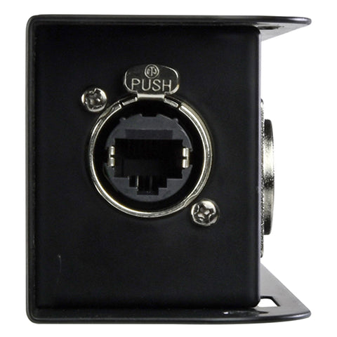 QTX RJ45 to DMX X-core Adaptor Box With Male XLR Sockets