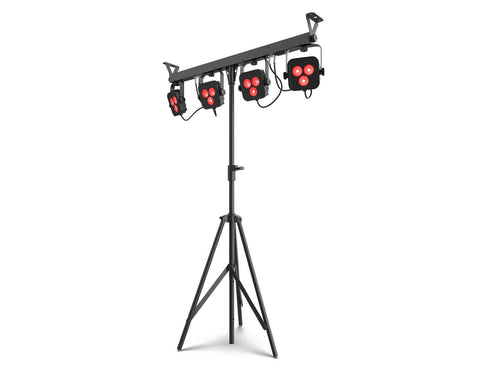Chauvet 4Bar LTBT - 4-Head Wash Tripod with Footswitch BTAir Compatible