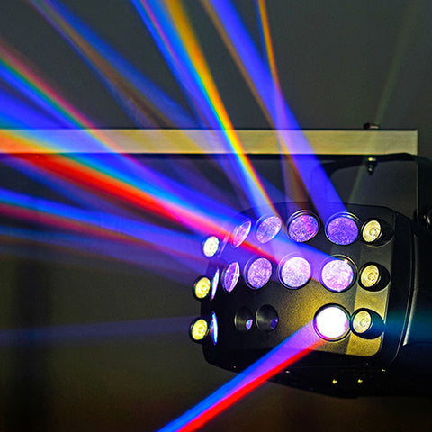 QTX Butterfly Effect - 3-in-1 LED & Laser Effect Light