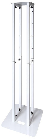 Novopro PS1XL - Height Adjustable Podium / Plinth Stand, 100-175cm, White