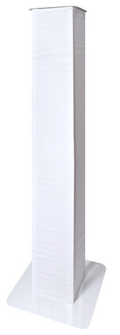 Novopro PS1XL - Height Adjustable Podium / Plinth Stand, 100-175cm, White