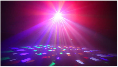 Pulse Vortices - Multi-FX RGBWA LED Moonflower DJ Disco Light with Front Panel SMD Matrix