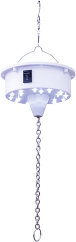FXLAB G007NBW - Battery Operated Ceiling/Hanging Mount Mirror Ball Motor with 18 Ultra Bright LEDS, Remote Control and Hanging Chains
