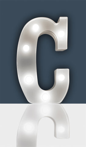 St Helens Home and Garden GH1121C - "C" Battery Operated 3D LED Letter Light