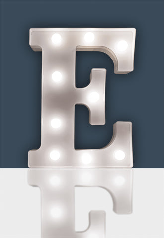 St Helens Home and Garden GH1121E - "E" Battery Operated 3D LED Letter Light