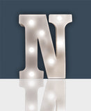 St Helens Home and Garden GH1121N - "N" Battery Operated 3D LED Letter Light