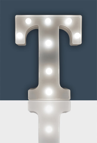 St Helens Home and Garden GH1121T - "T" Battery Operated 3D LED Letter Light