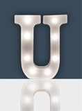 St Helens Home and Garden GH1121U - "U" Battery Operated 3D LED Letter Light