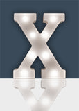 St Helens Home and Garden GH1121X - "X" Battery Operated 3D LED Letter Light