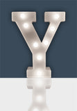St Helens Home and Garden GH1121Y - "Y" Battery Operated 3D LED Letter Light