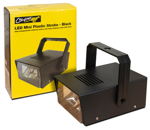 Cheetah G011K - Black Battery Operated LED Mini Strobe