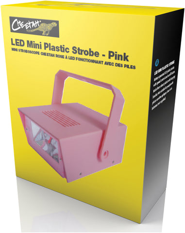 Cheetah G011KP - Pink Battery Operated LED Mini Strobe