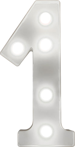 St Helens Home and Garden GH11211 - "1" Battery Operated 3D LED Number Light
