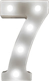 St Helens Home and Garden GH11217 - "7" Battery Operated 3D LED Number Light