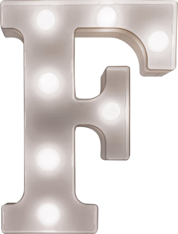 St Helens Home and Garden GH1121F - "F" Battery Operated 3D LED Letter Light