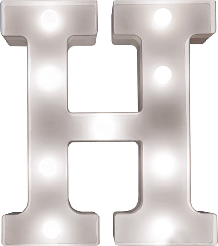 St Helens Home and Garden GH1121H - "H" Battery Operated 3D LED Letter Light