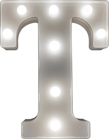 St Helens Home and Garden GH1121T - "T" Battery Operated 3D LED Letter Light