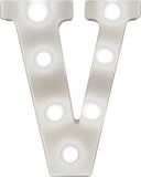 St Helens Home and Garden GH1121V - "V" Battery Operated 3D LED Letter Light