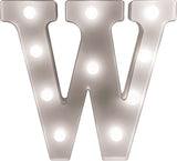 St Helens Home and Garden GH1121W - "W" Battery Operated 3D LED Letter Light
