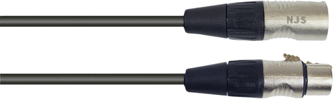 NJS NJS732 - 5m XLR to XLR 3 Pin DMX Cable